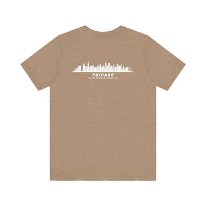 Latitudes Chicago Skyline Unisex Jersey Short Sleeve Tee