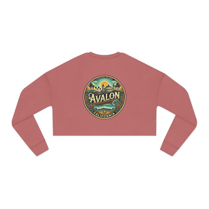 Elegant Avalon Women's Cropped Sweatshirt
