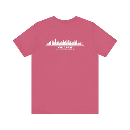 Latitudes Chicago Skyline Unisex Jersey Short Sleeve Tee