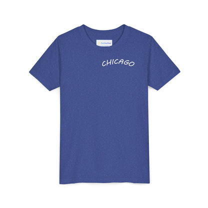 Retro Chicago Sunset Unisex Youth Short Sleeve Tee