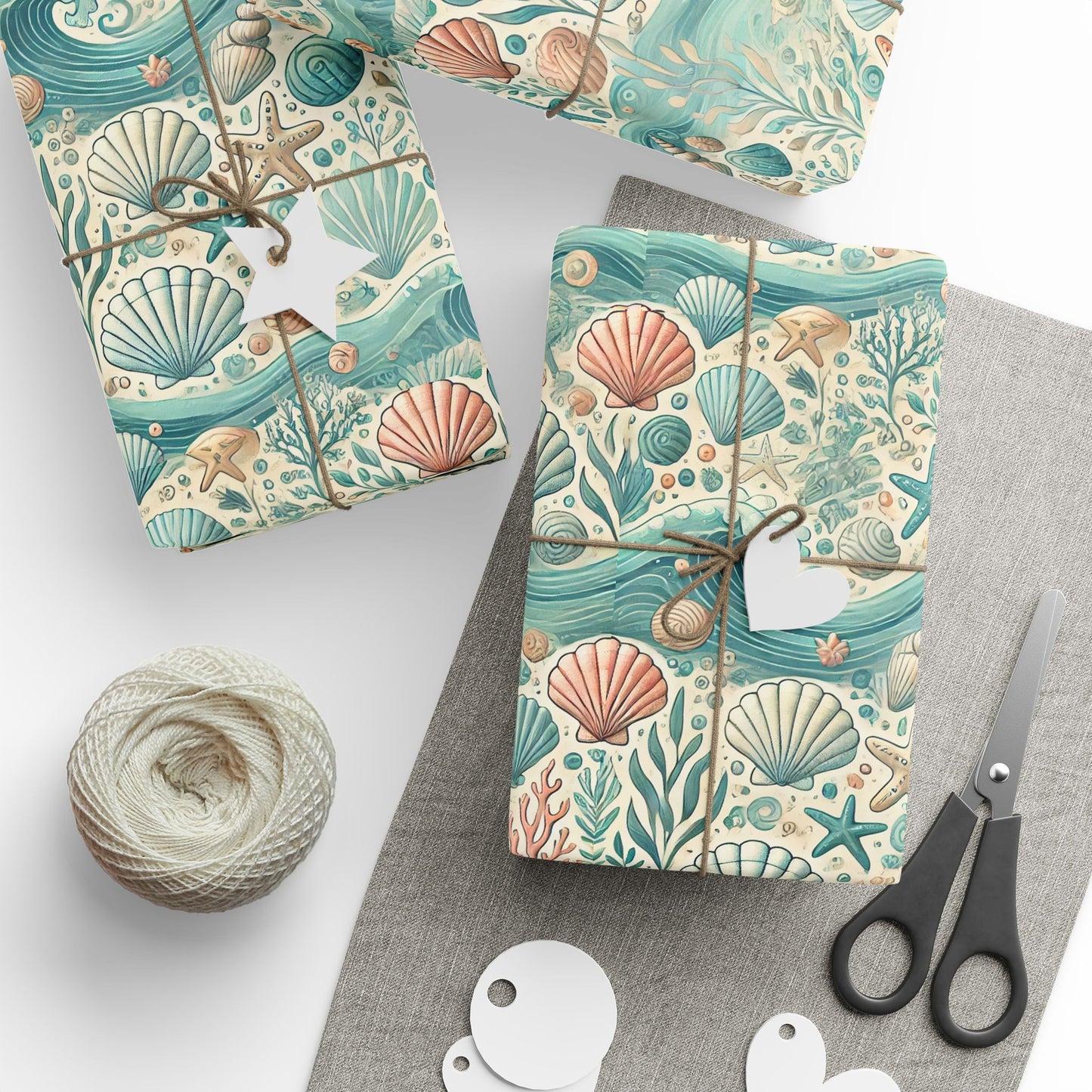 Ocean Seashells Wrapping Paper