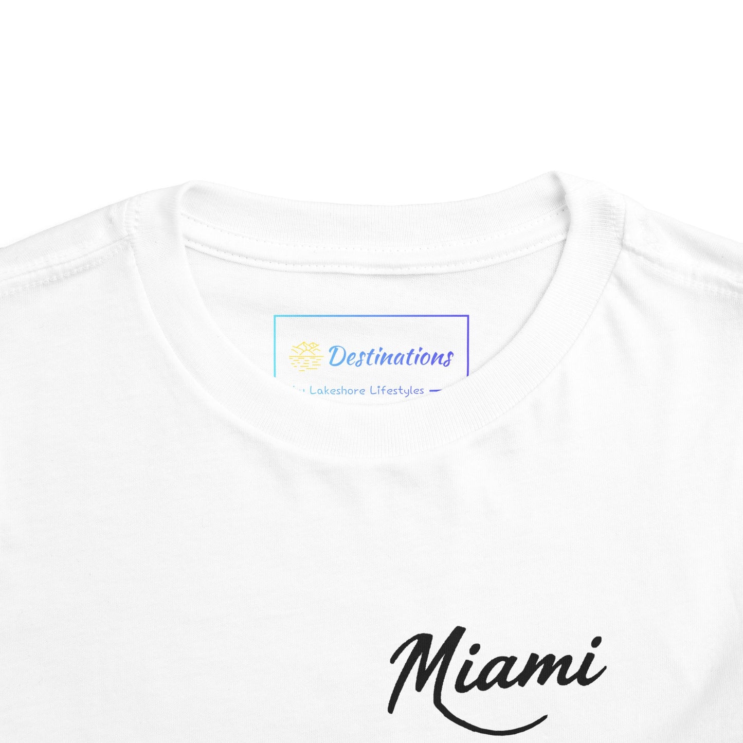 Retro Miami Unisex Toddler Short Sleeve Tee