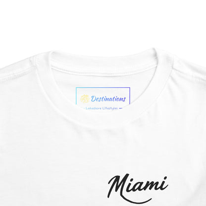 Retro Miami Unisex Toddler Short Sleeve Tee