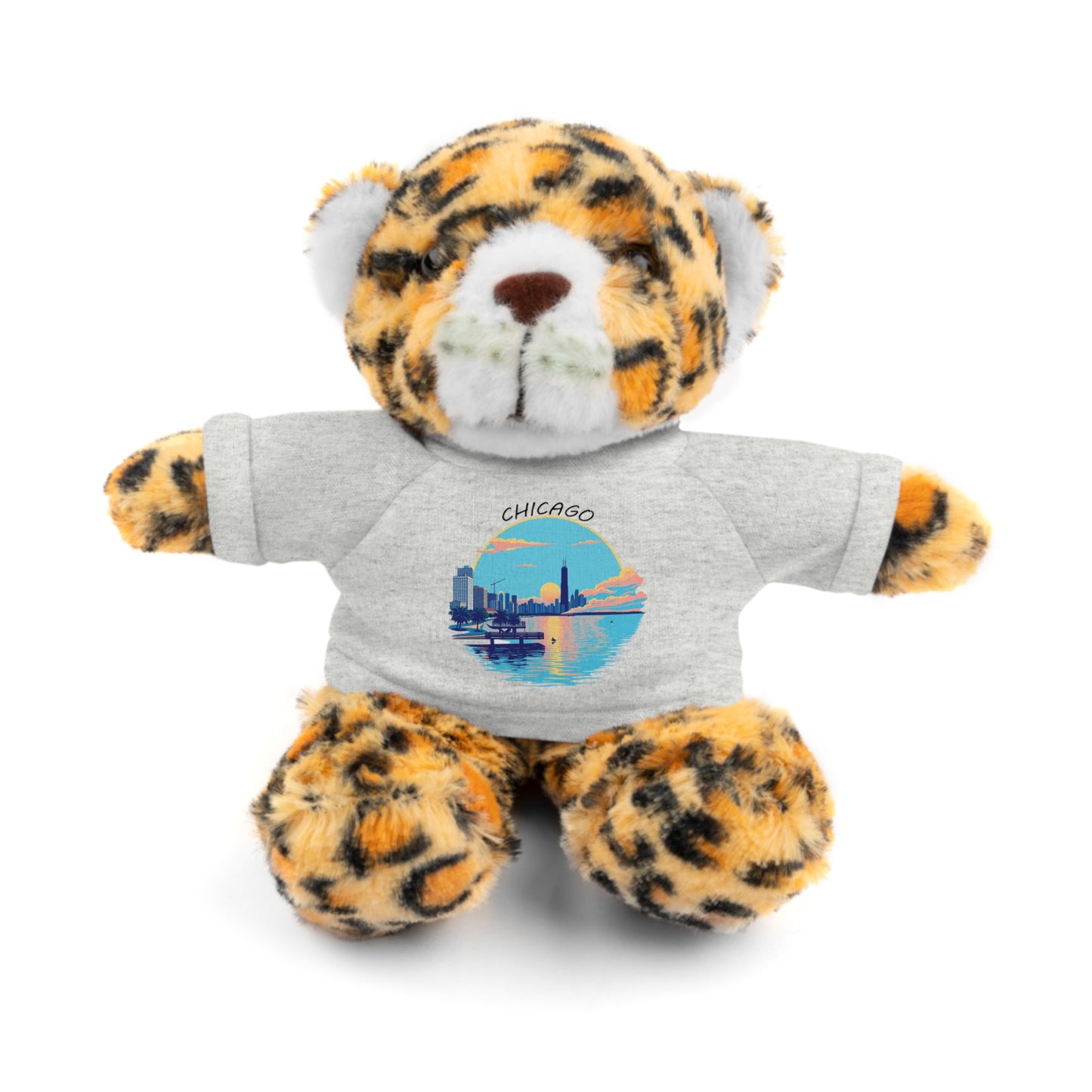 Retro Chicago Sunset Stuffed Animals with Tee