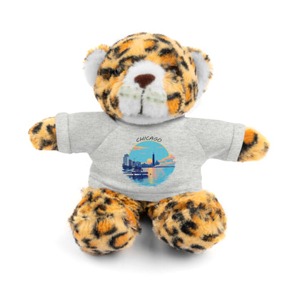 Retro Chicago Sunset Stuffed Animals with Tee