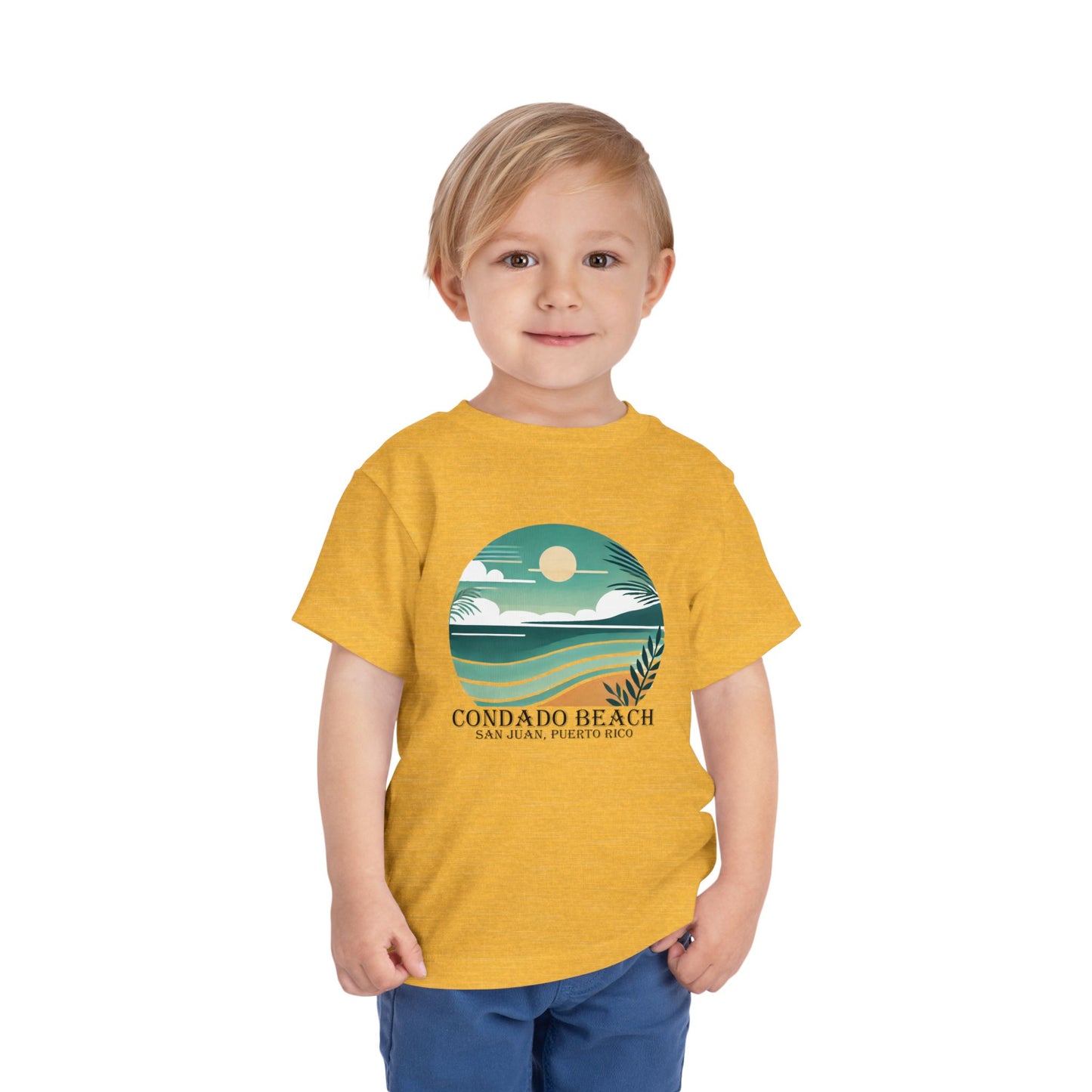 Coastal Vibes Condado Beach Unisex Toddler Short Sleeve Tee