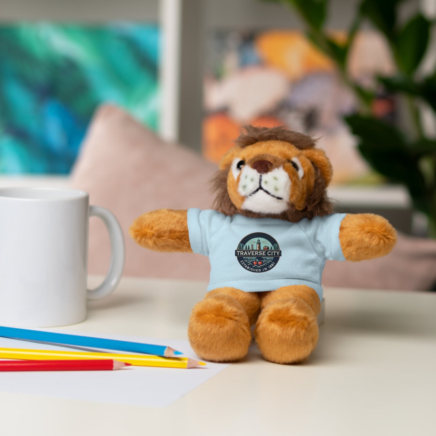 Vintage Traverse City Stuffed Animals with Tee