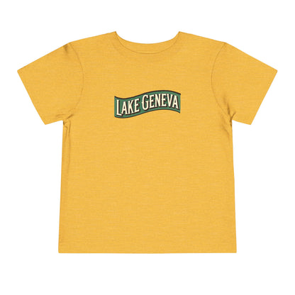 Retro Lake Geneva Unisex Toddler Short Sleeve Tee