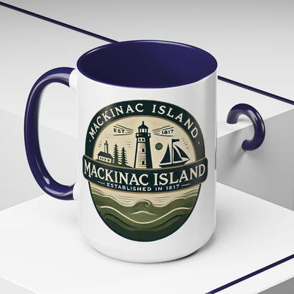 Vintage Mackinac Island Accent Coffee Mug