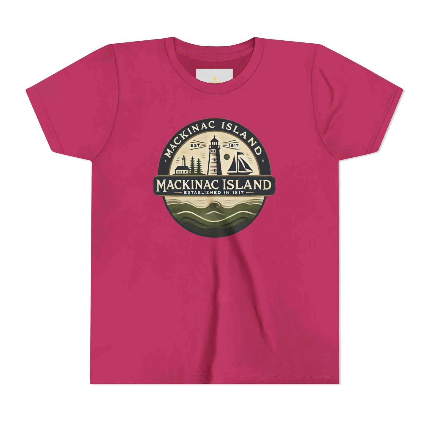 Vintage Mackinac Island Unisex Youth Short Sleeve Tee