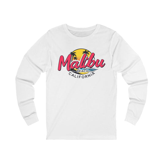 Retro Malibu Unisex Jersey Long Sleeve Tee