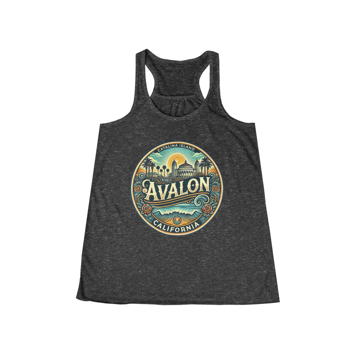 Elegant Avalon Women's Flowy Racerback Tank