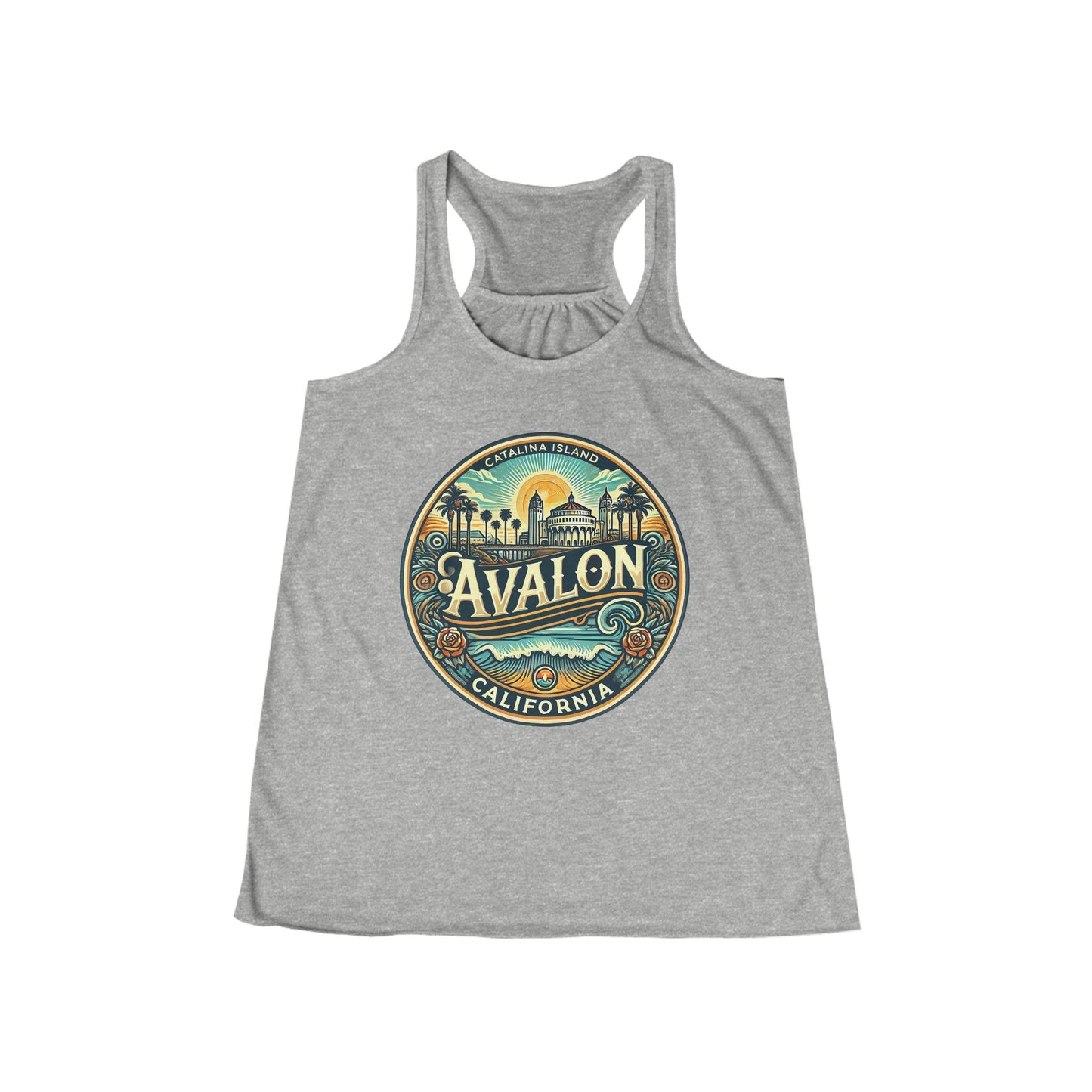 Elegant Avalon Women's Flowy Racerback Tank