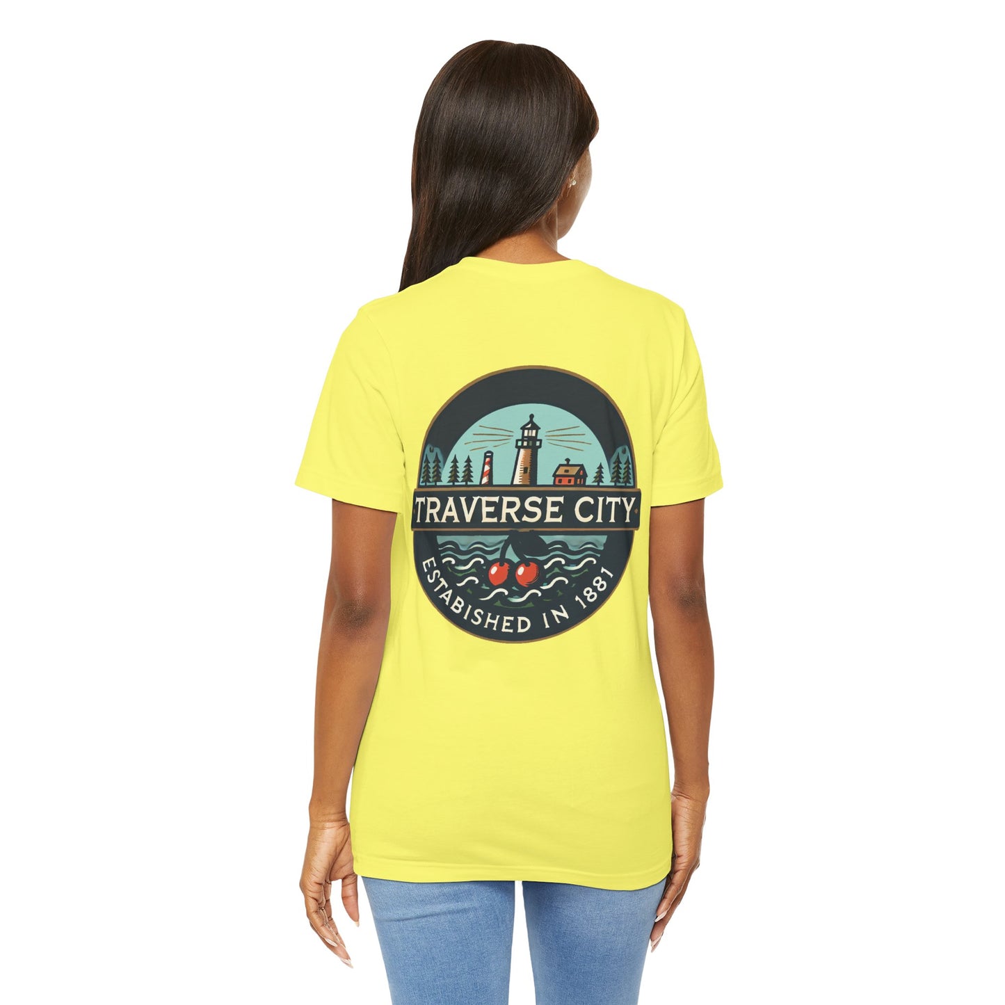 Vintage Traverse City Unisex Jersey Short Sleeve Tee