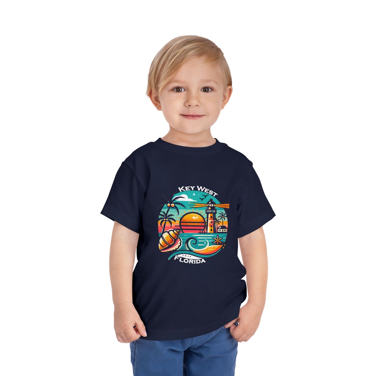 Vibrant Key West Toddler Short Sleeve Tee