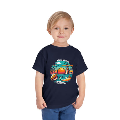 Vibrant Key West Toddler Short Sleeve Tee