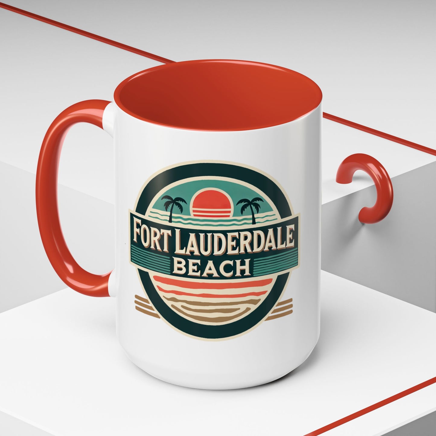 Vintage Fort Lauderdale Accent Coffee Mug