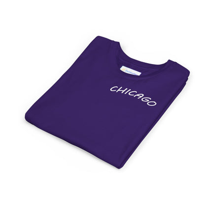 Retro Chicago Sunset Unisex Youth Short Sleeve Tee