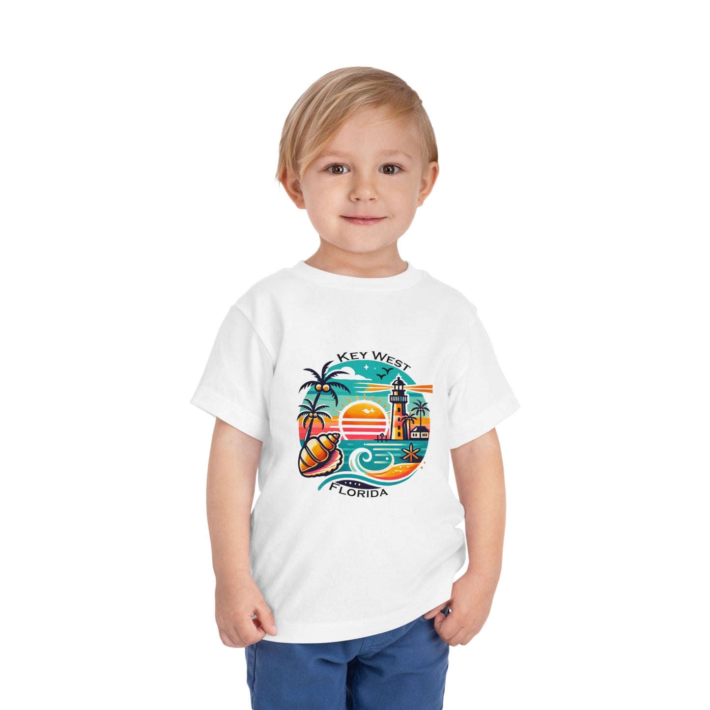 Vibrant Key West Toddler Short Sleeve Tee