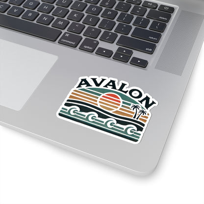 Retro Avalon Kiss-Cut Sticker