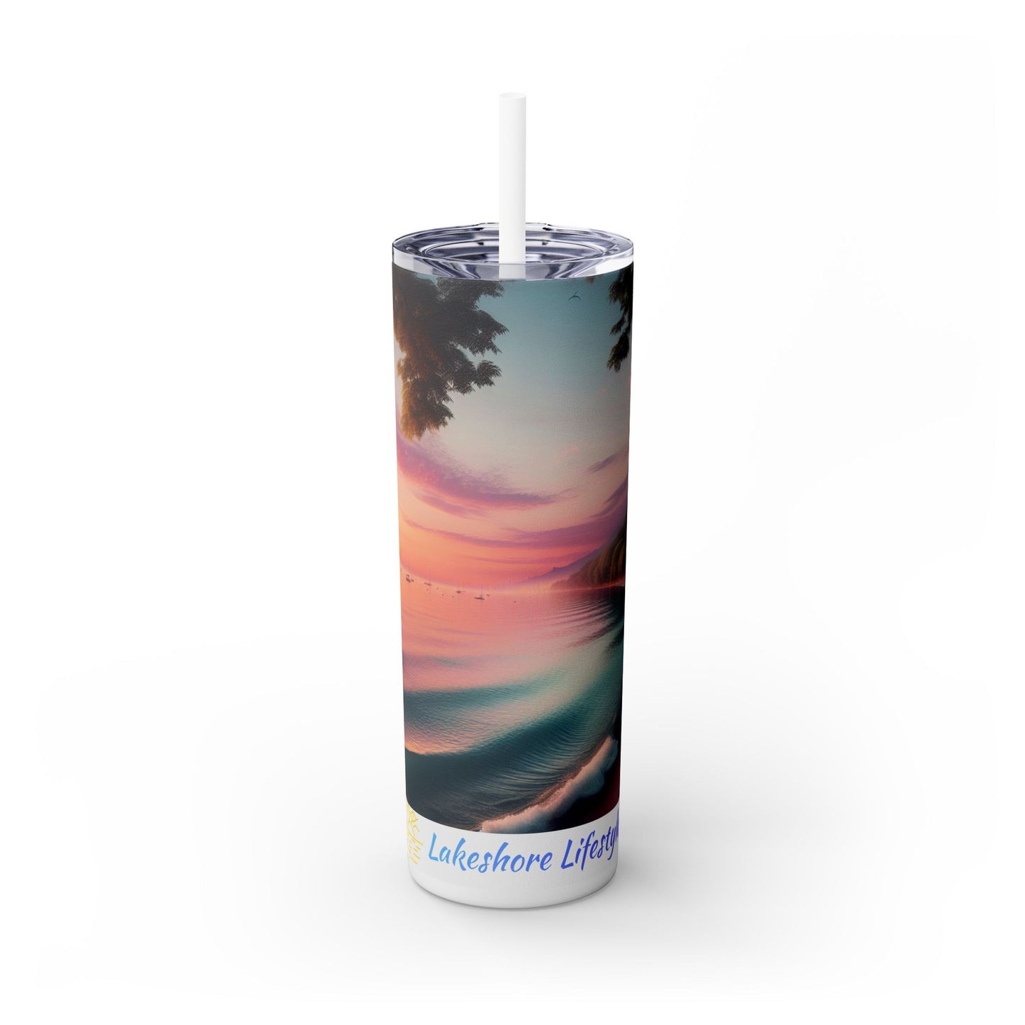 Lakeshore Lifestyles Skinny Tumbler with Straw