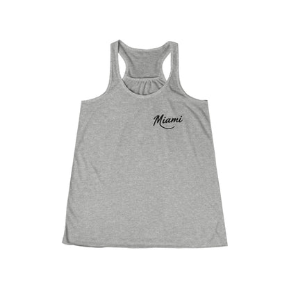 Retro Miami Women's Flowy Racerback Tank