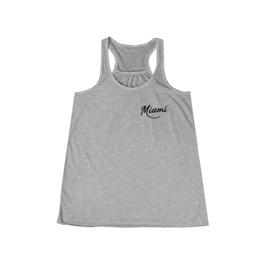 Retro Miami Women's Flowy Racerback Tank