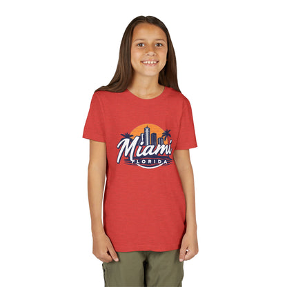 Retro Miami Unisex Youth Short Sleeve Tee