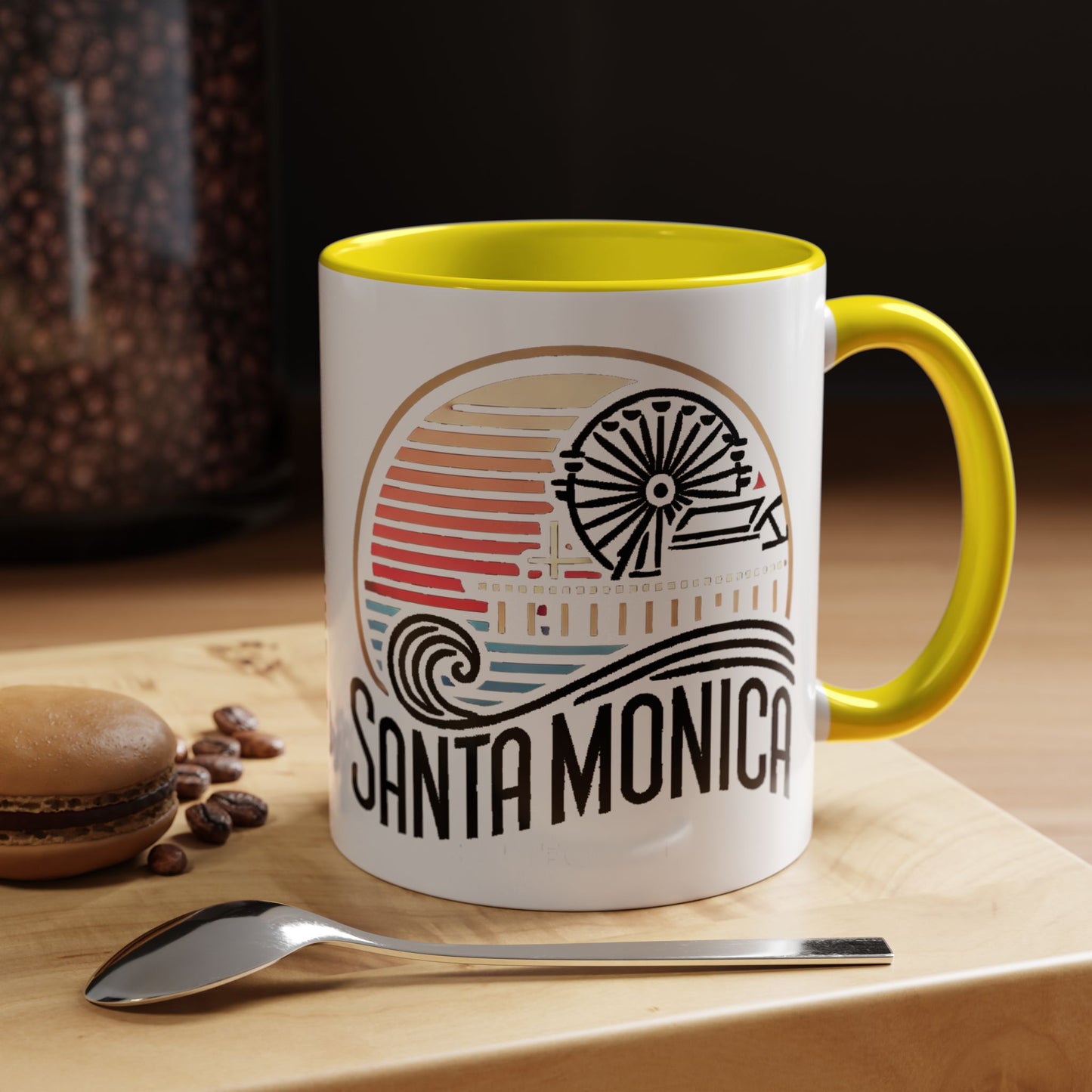 Vibrant Santa Monica Accent Coffee Mug