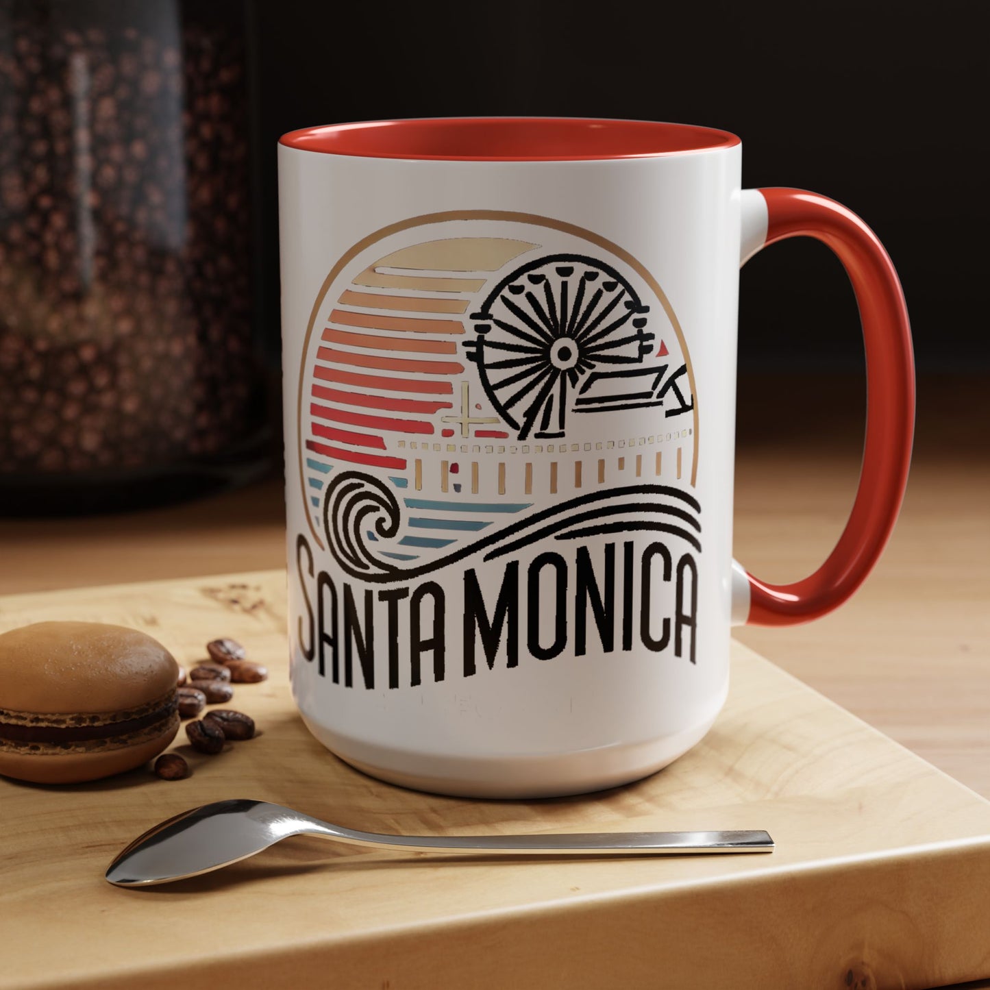 Vibrant Santa Monica Accent Coffee Mug