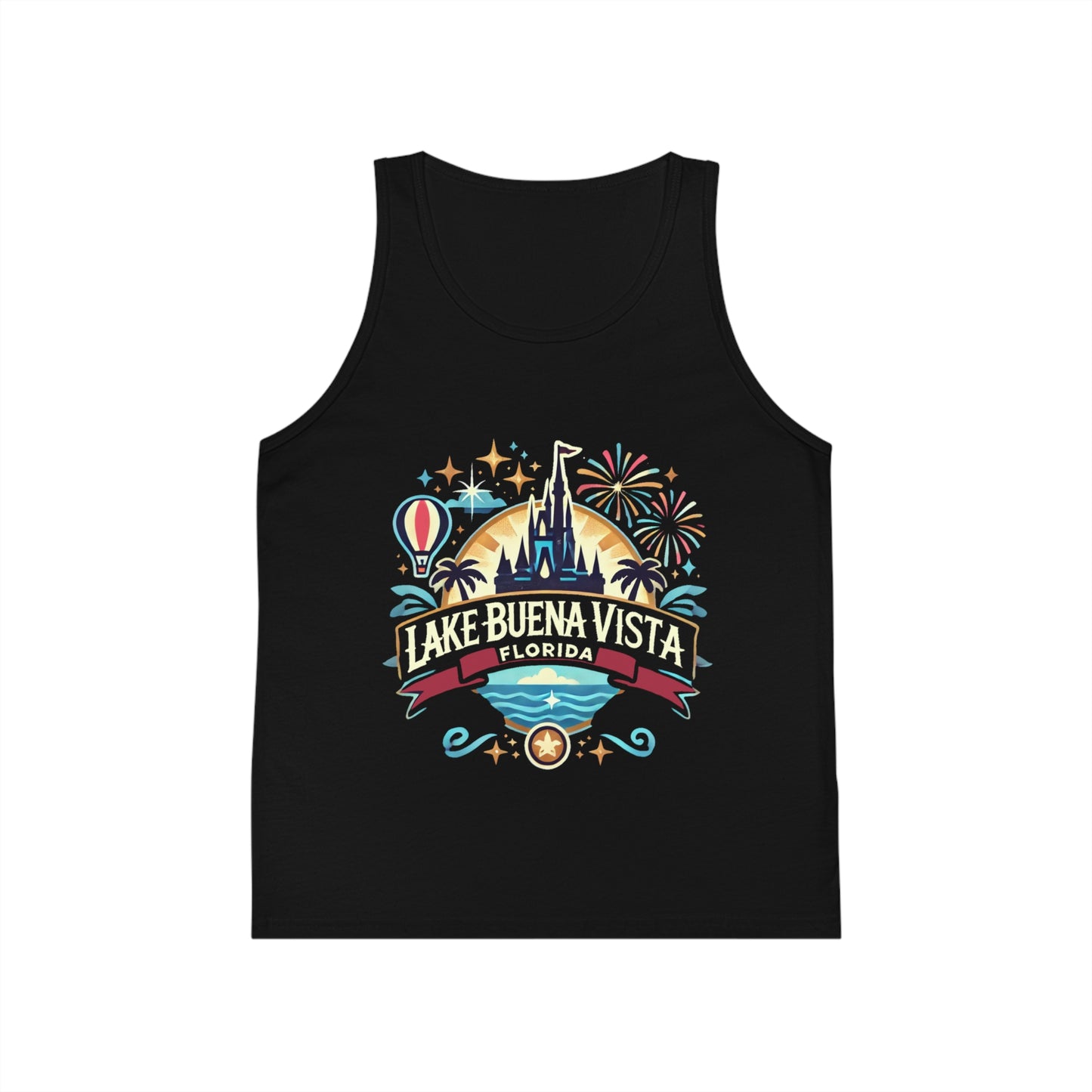 Adventurous Lake Buena Vista Unisex Kids Jersey Tank Top