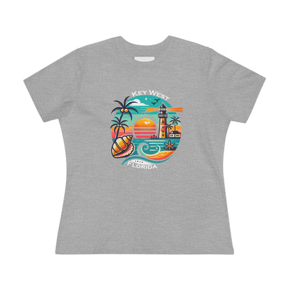 Vibrant Key West Women's Cotton Tee