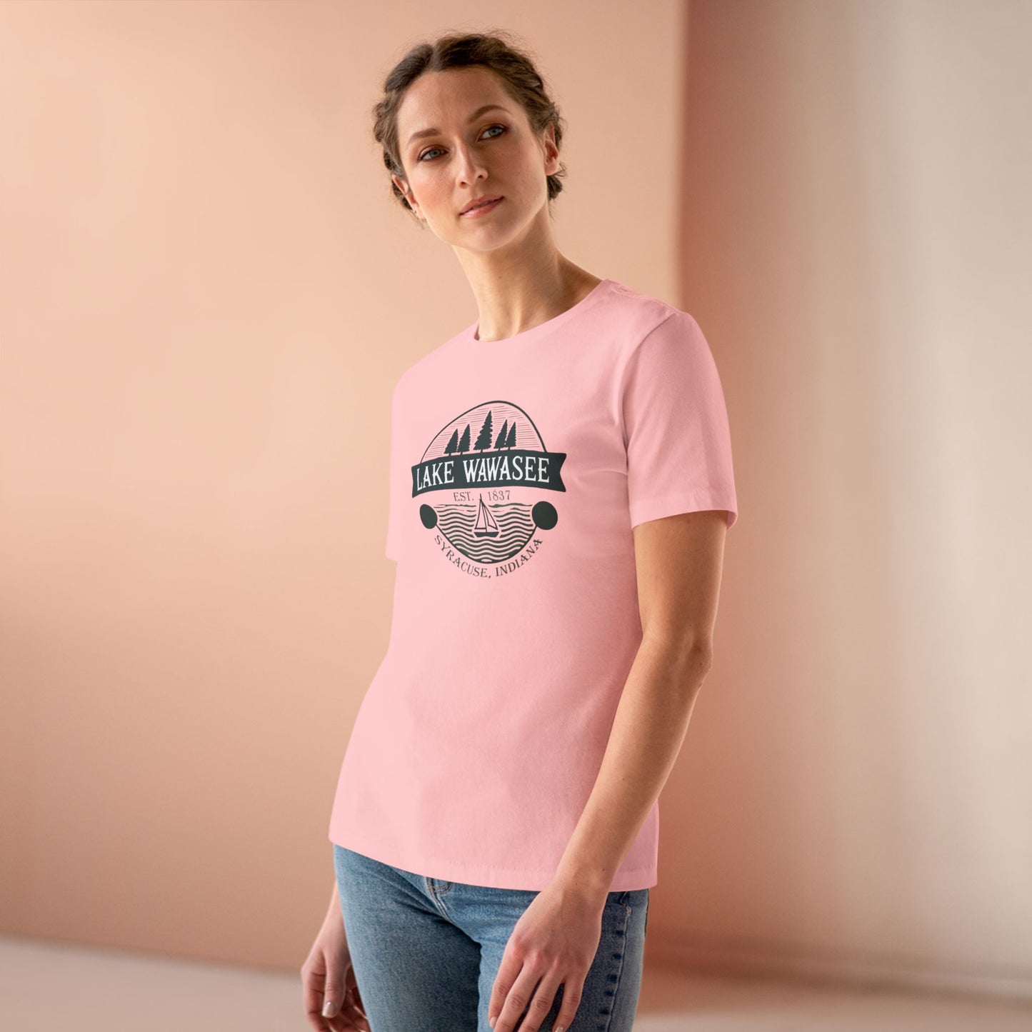 Vintage Lake Wawasee Women's Cotton Tee