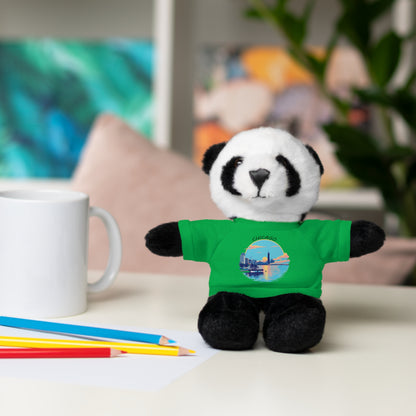 Retro Chicago Sunset Stuffed Animals with Tee
