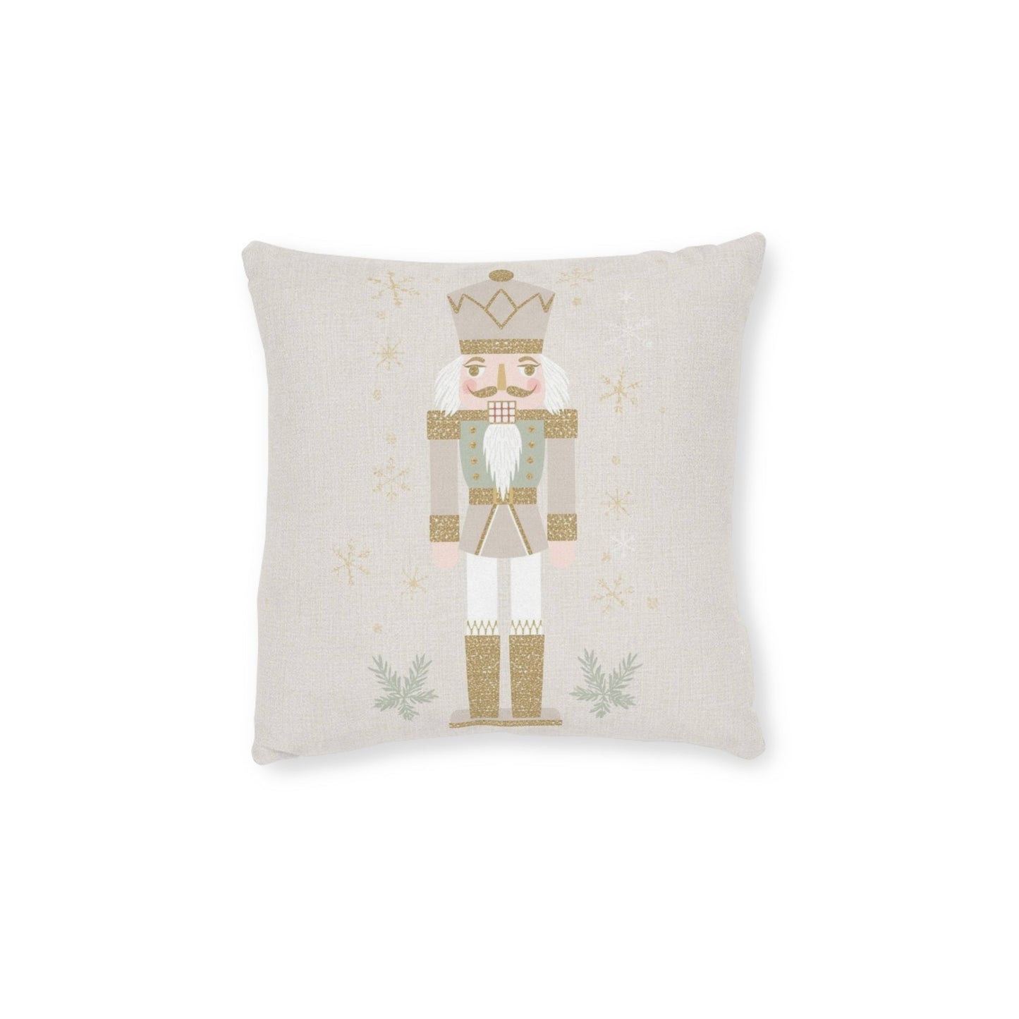 Pastel Nutcracker Faux Suede Throw Pillow