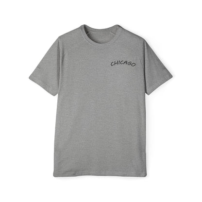Retro Chicago Sunset Men's Raglan T-Shirt