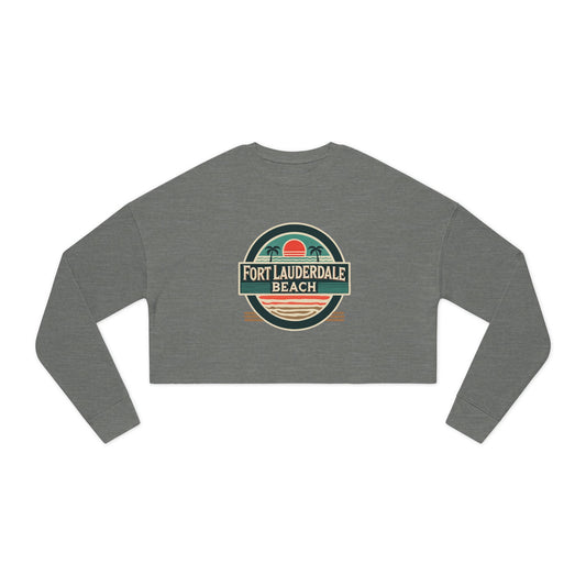 Vintage Fort Lauderdale Women's Cropped Sweatshirt
