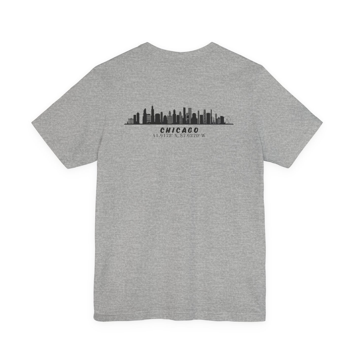 Latitudes Chicago Skyline Unisex Jersey Short Sleeve Tee