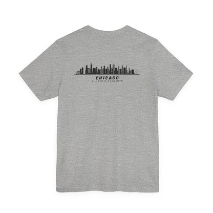 Latitudes Chicago Skyline Unisex Jersey Short Sleeve Tee