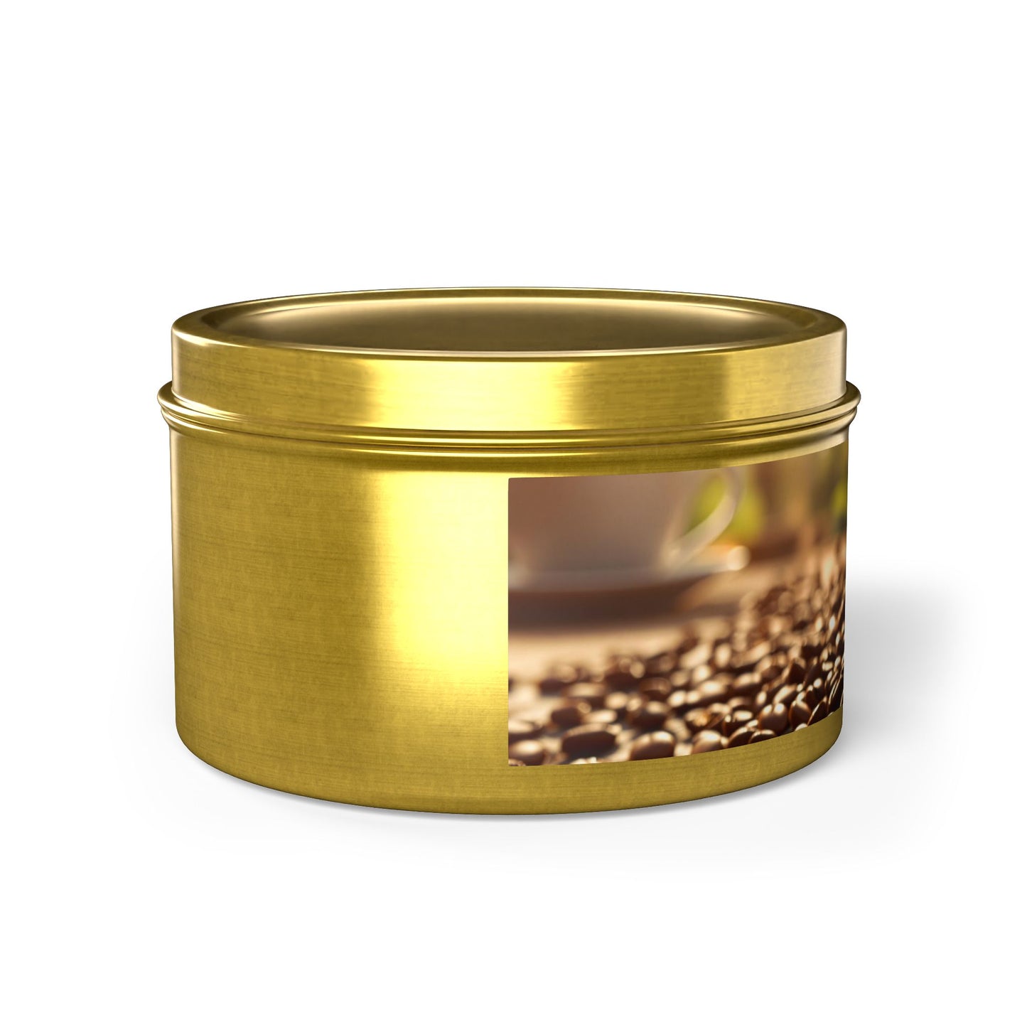 Fresh Coffee Scented Rustic Tin Candle