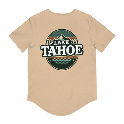 Vintage Lake Tahoe Men's Jersey Curved Hem Tee