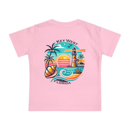 Vibrant Key West Unisex Baby Short Sleeve T-Shirt