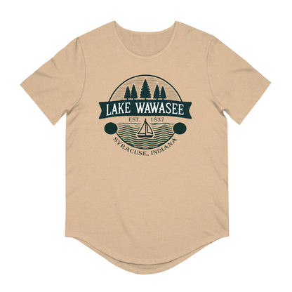 Vintage Lake Wawasee Men's Jersey Curved Hem Tee