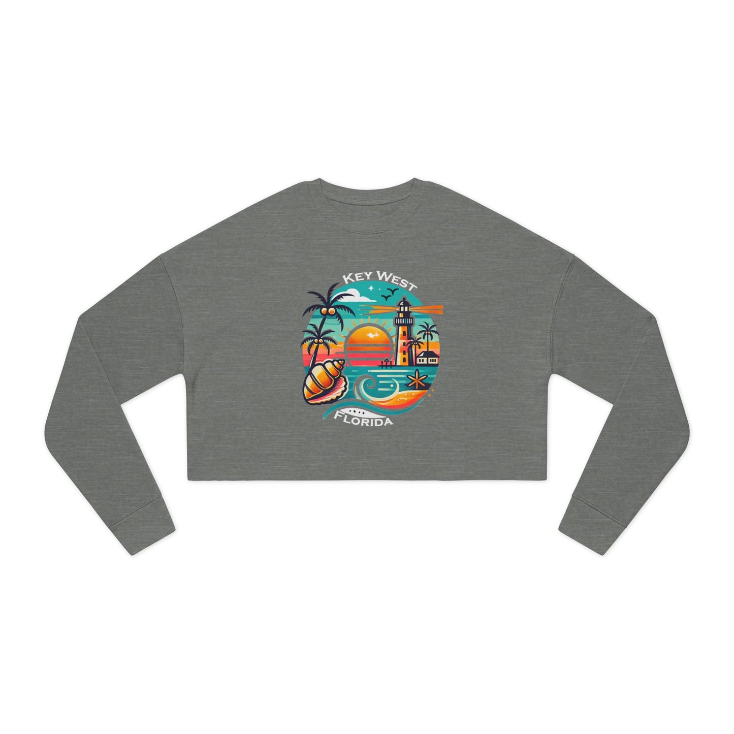 Vibrant Key West Women's Cropped Sweatshirt