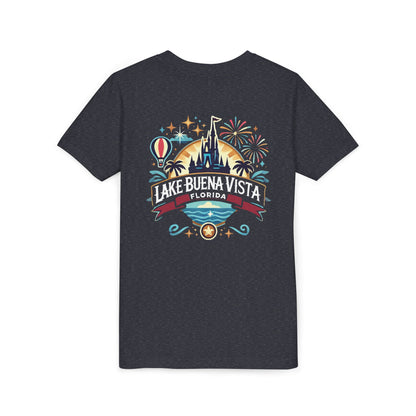 Adventurous Lake Buena Vista Unisex Youth Short Sleeve Tee