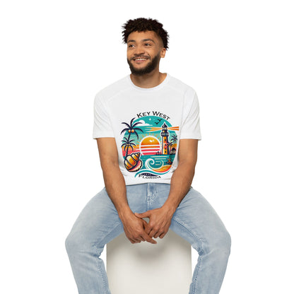 Vibrant Key West Men's Raglan T-Shirt