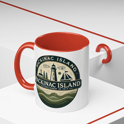 Vintage Mackinac Island Accent Coffee Mug