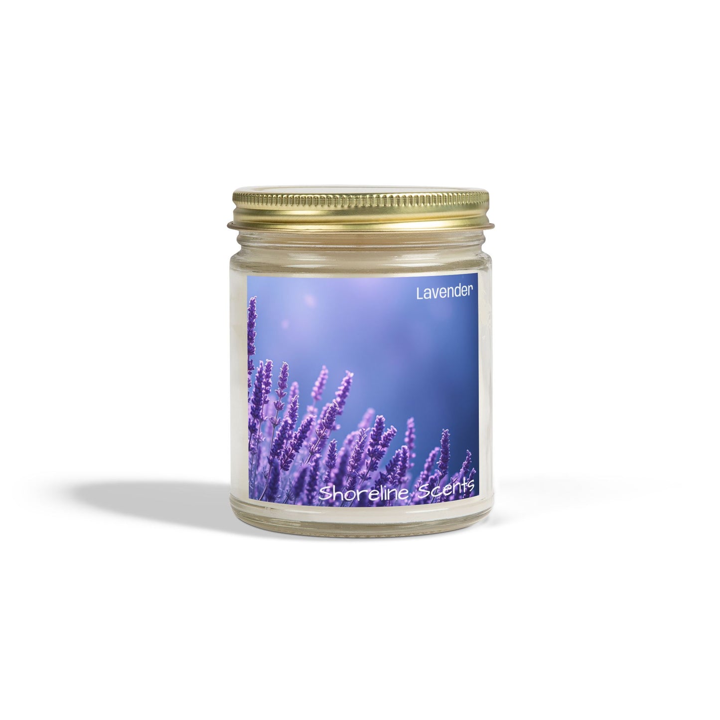Lavender Scented Coconut Apricot Wax Candle