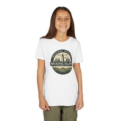 Vintage Mackinac Island Unisex Youth Short Sleeve Tee