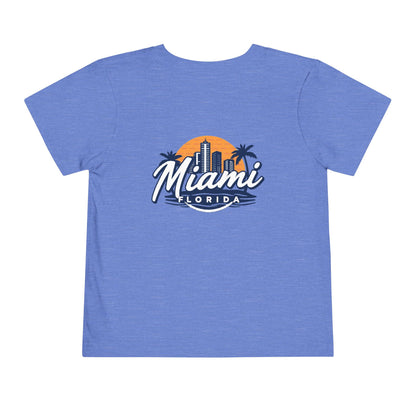 Retro Miami Unisex Toddler Short Sleeve Tee